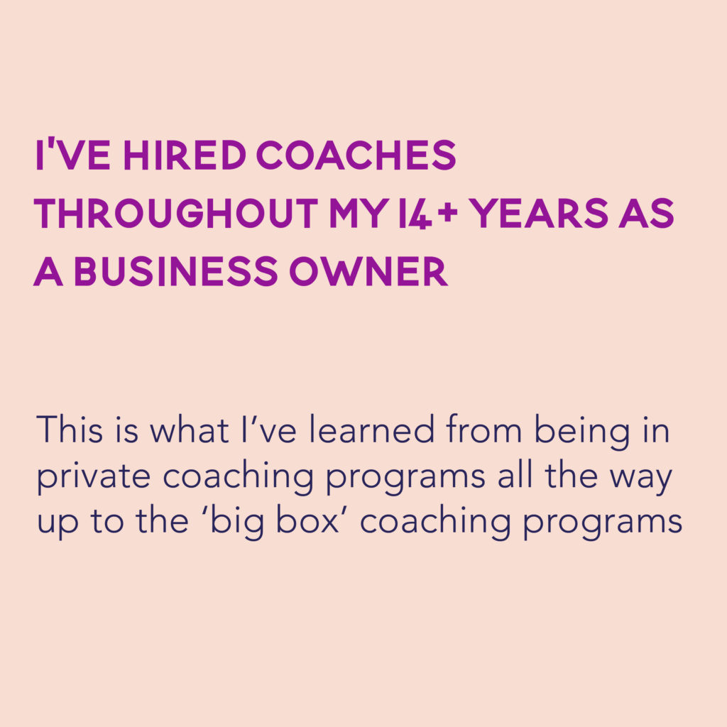 I've hired many coaches