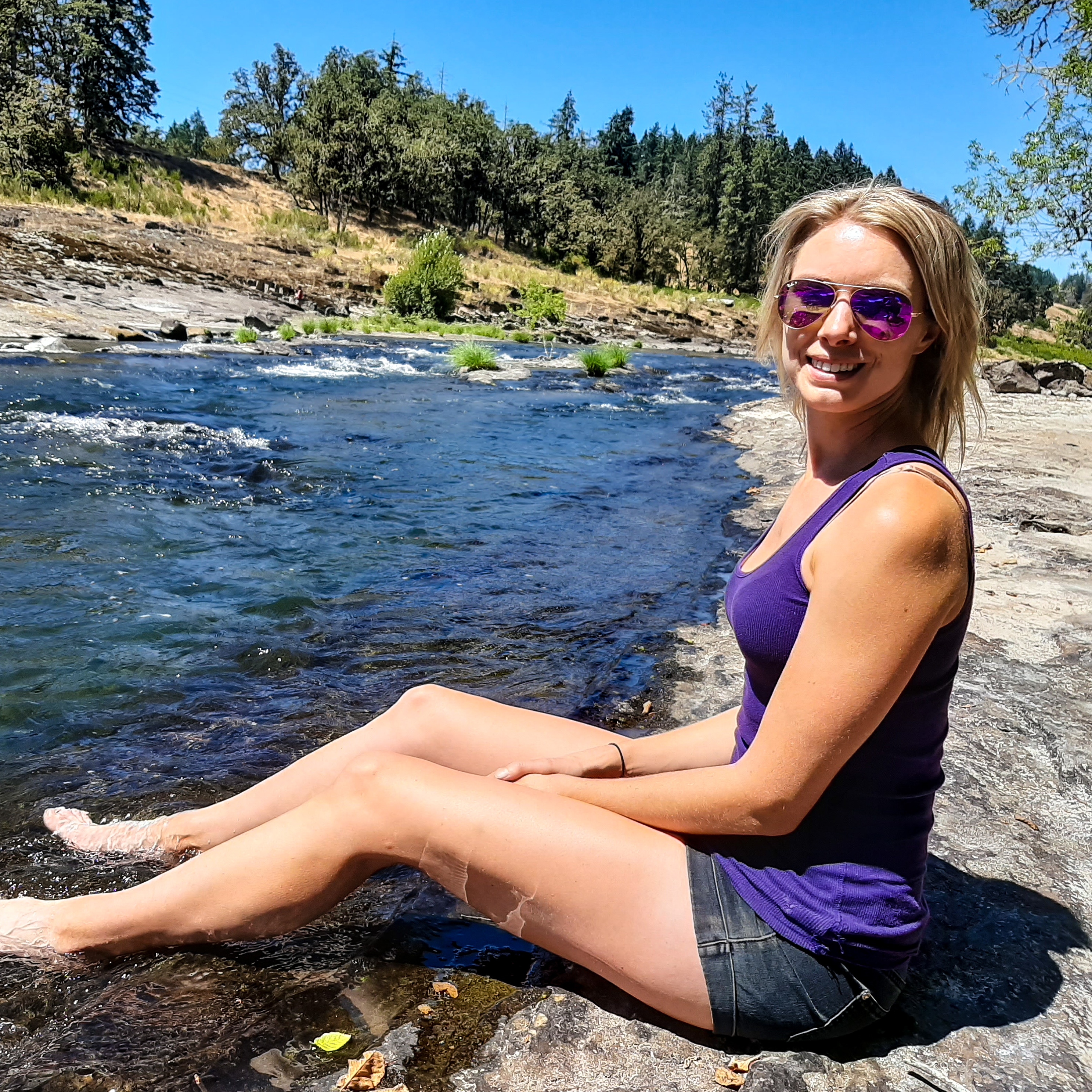 Alyssa at the river