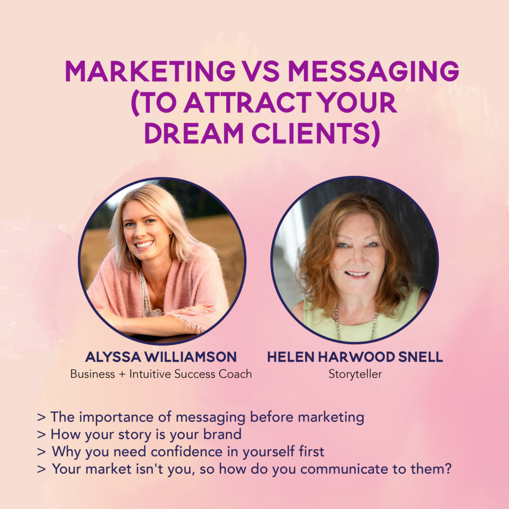 Marketing vs Messaging (to attract your dream clients)